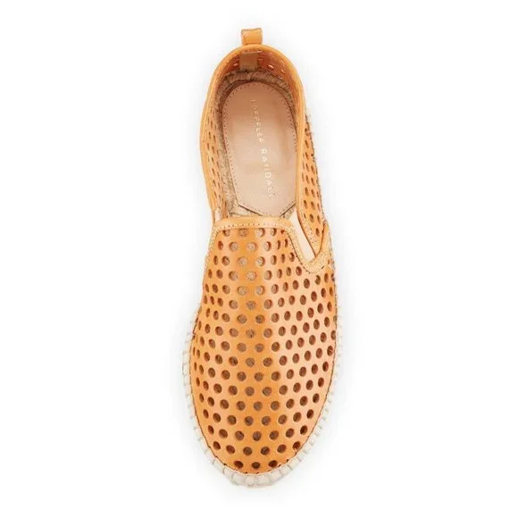 $225 Loeffler Randall Rowan Perforated Espadrille Flat Sand Size 38 - Picture 3 of 7